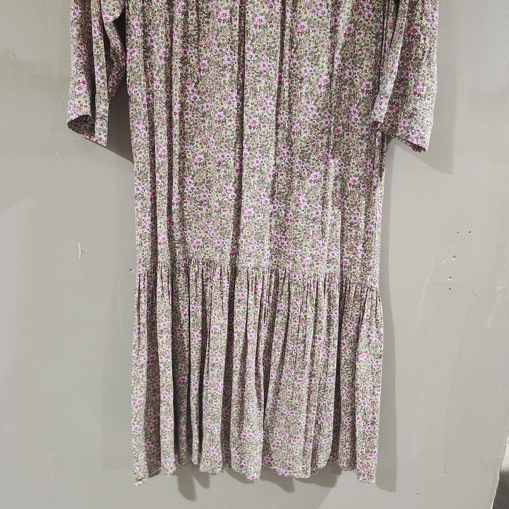 H&M floral print tiered maxi dress Sz S Boho Coastal Cowgirl - Picture 3 of 6